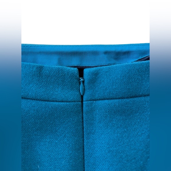 J Crew Women’s Turquoise Blue Pencil Straight Wool Skirt Size 10 Office Career - Picture 5 of 6